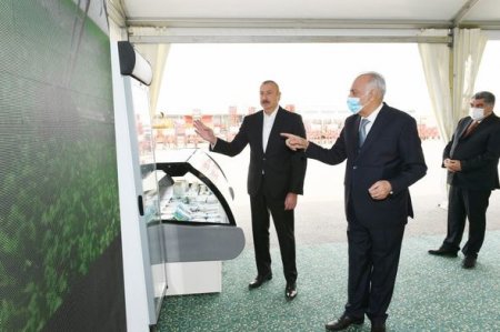 Prezident Hacıqabulda aqroparkın açılışında iştirak etdi - FOTO