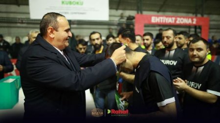 “Zəfər Kuboku” futbol çempionatının qalibləri mükafatlandırıldı - FOTO