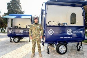 Naxçıvanda əlilliyi olan şəxslərə avtomobil və səyyar kofe evləri təqdim edilib