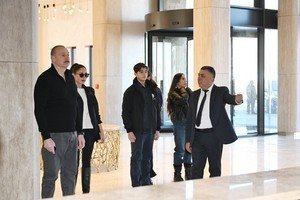 Prezident Şahdağ Turizm Kompleksindəki “Lakeside” hotelində aparılan işlərlə və “Xizək klubu” binasının tikintisi ilə tanış olub - YENİLƏNİB-2
